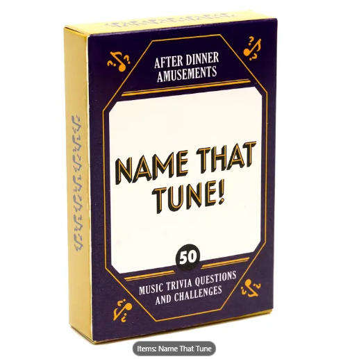 Name That Tune Card Game