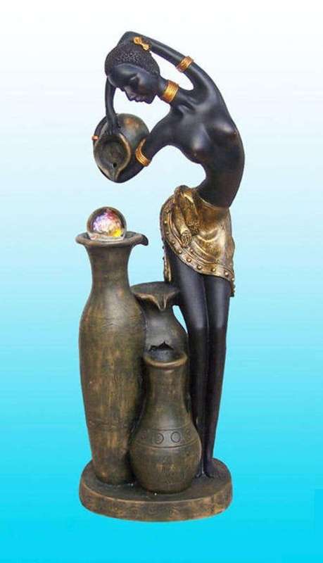 Nubian Queen Electronic Garden Water Feature Ornament