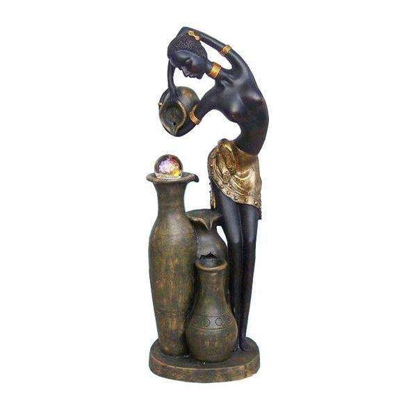 Nubian Queen Electronic Garden Water Feature Ornament