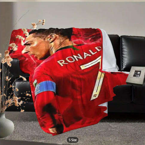 Cristiano Ronaldo Flannel Blanket