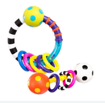 Sassy Ring And Polka Dot Rattle Combo