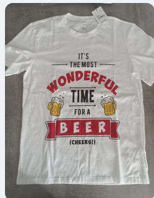 T-Shirt!IT'S THE MOST WONDERFUL TIME FOR A BEER (CHEERS!)
