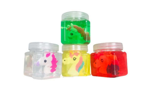 Unicorn Crystal Slime Transparent Mud - Assorted Colors (Set of 12)