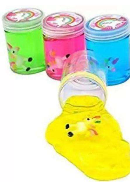 Unicorn Crystal Slime Transparent Mud - Assorted Colors (Set of 12)