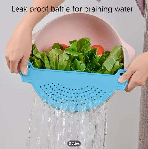 Durable Plastic Kitchen Clip-On Pot Filter