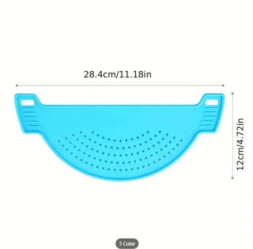 Durable Plastic Kitchen Clip-On Pot Filter