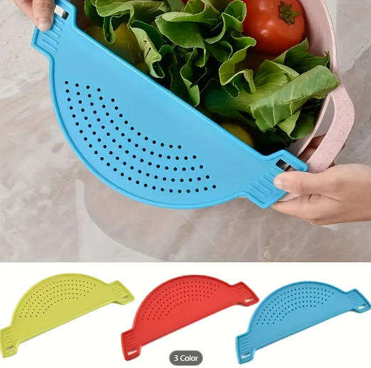 Durable Plastic Kitchen Clip-On Pot Filter