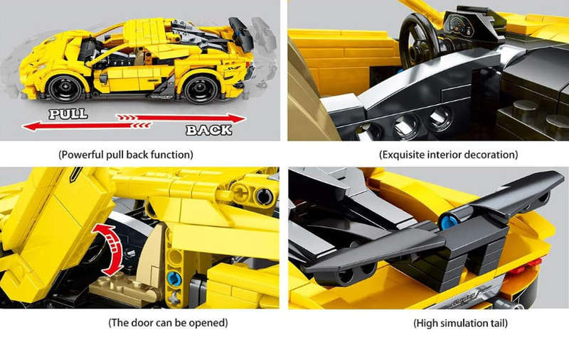 Puzzle Technic Sports Car Building Blocks Kit