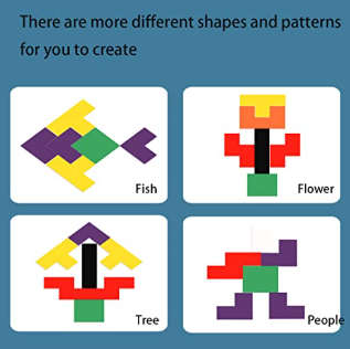 Wooden Intelligence Block (Tetris Block) Small (10pcs)