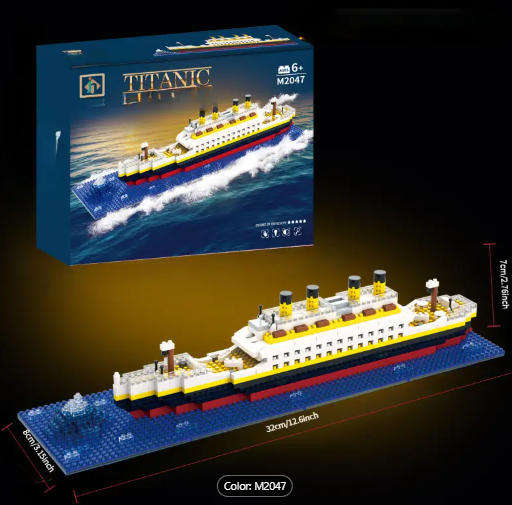 Titanic Micro Block Puzzle (1000+ Pcs)
