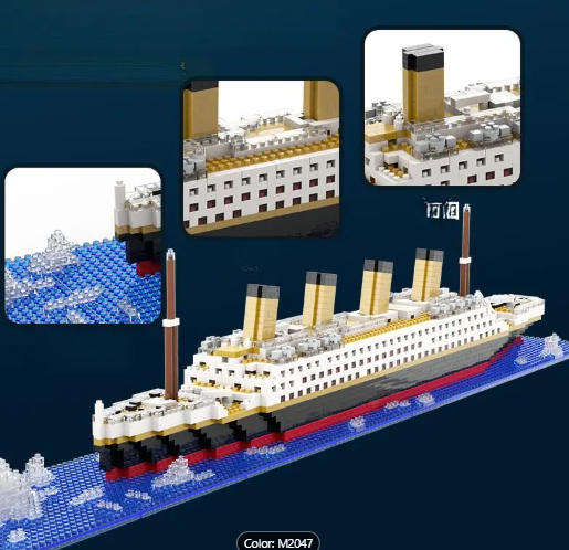 Titanic Micro Block Puzzle (1000+ Pcs)