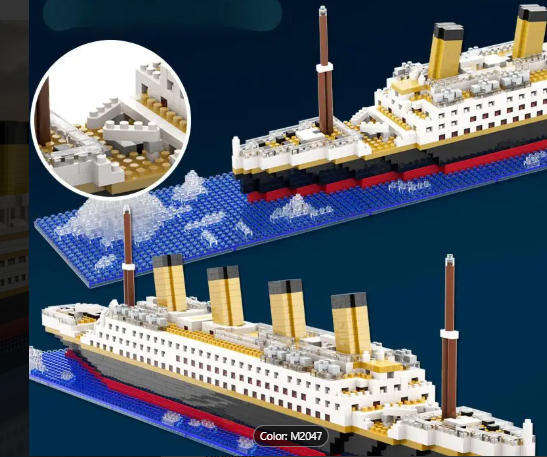 Titanic Micro Block Puzzle (1000+ Pcs)