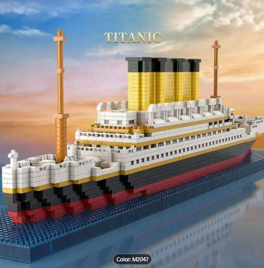 Titanic Micro Block Puzzle (1000+ Pcs)