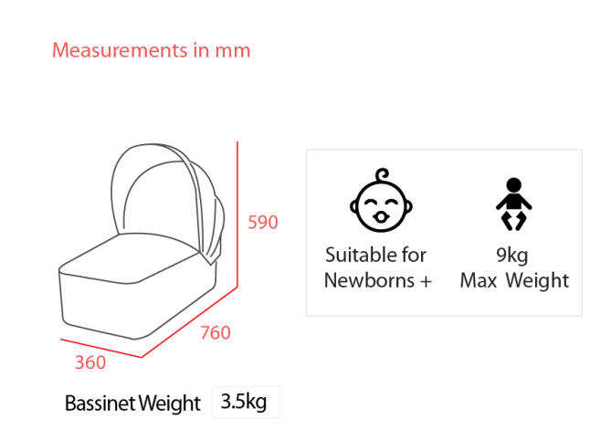 ValcoBaby Bassinet (Display Unit) Grey