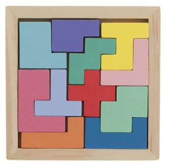 Wooden Intelligence Block (Tetris Block) Small (10pcs)