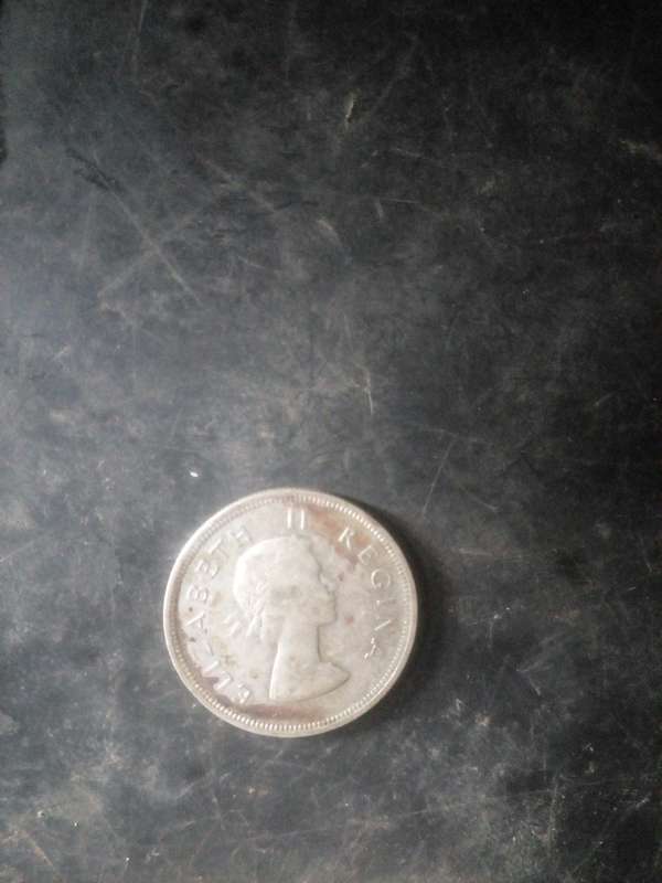 2 half shiling  1956 fine silver