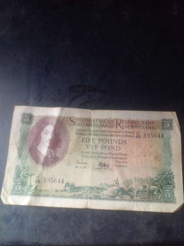 5 pond Note 1956