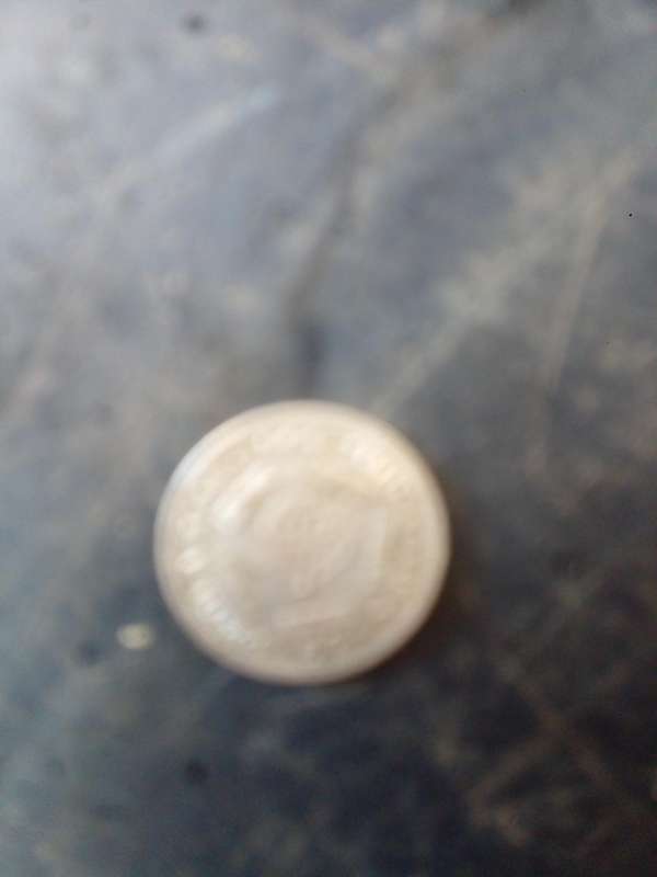 A very rare 5 cents 1964 fine  silver South africa
