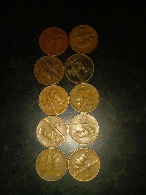 2 cents 1965 english x 10