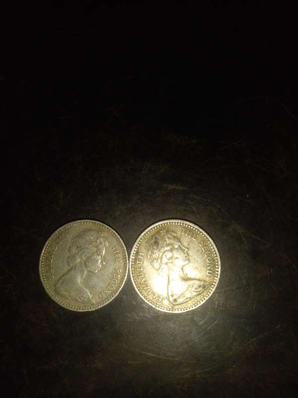 Rhodesia 20 cent 1964 fine silver x2