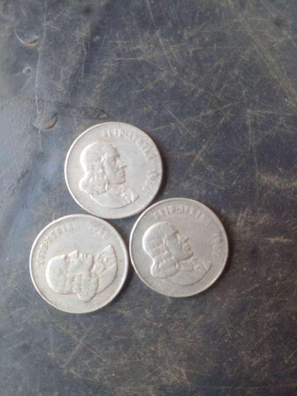50 cents 1966 pure nickel x3