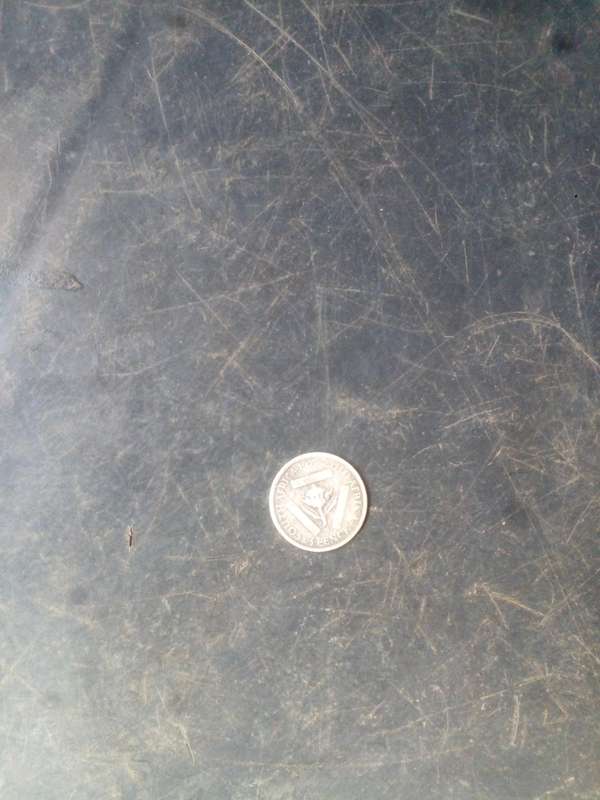 Very rare 3 pence 1929 pure silver zuid africa