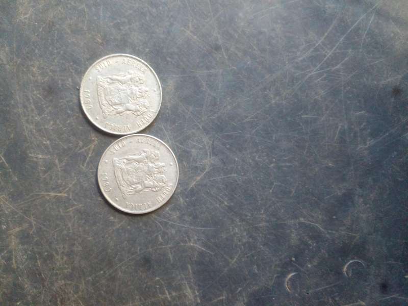 1989 one rand  x2  nickel