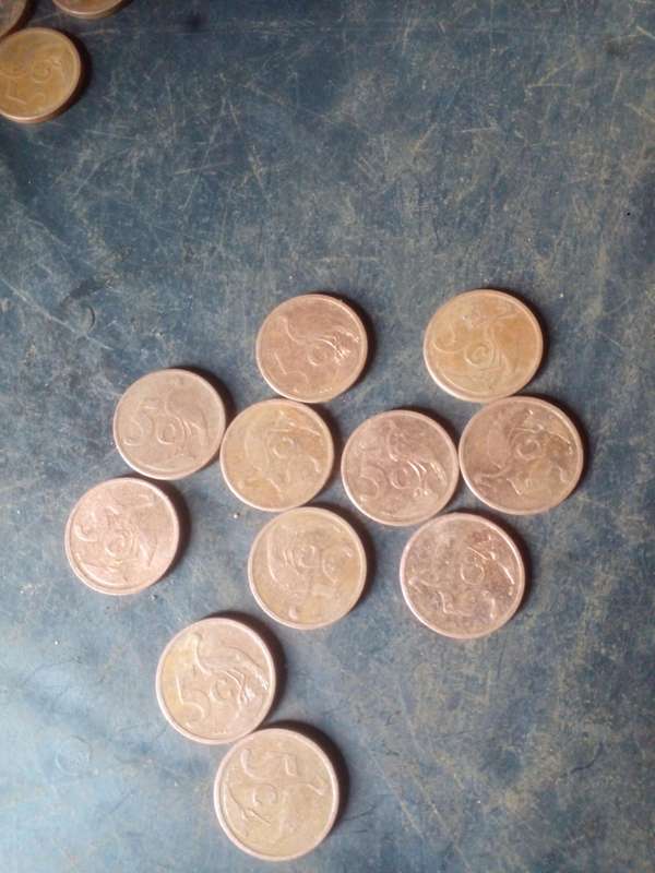 5 cents pure copper 2011 x11 coins
