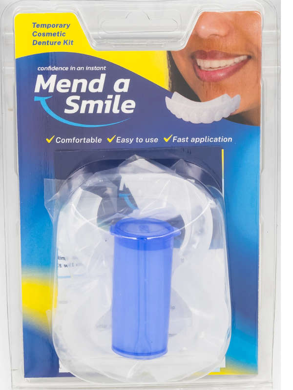 Mend a Smile - Fit your own comfy clip-on clip-off teeth.