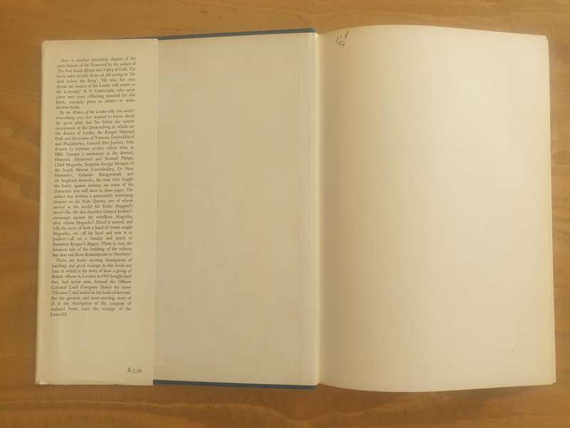 A P Cartwright : "By the Waters of the Letaba" (First Edition)