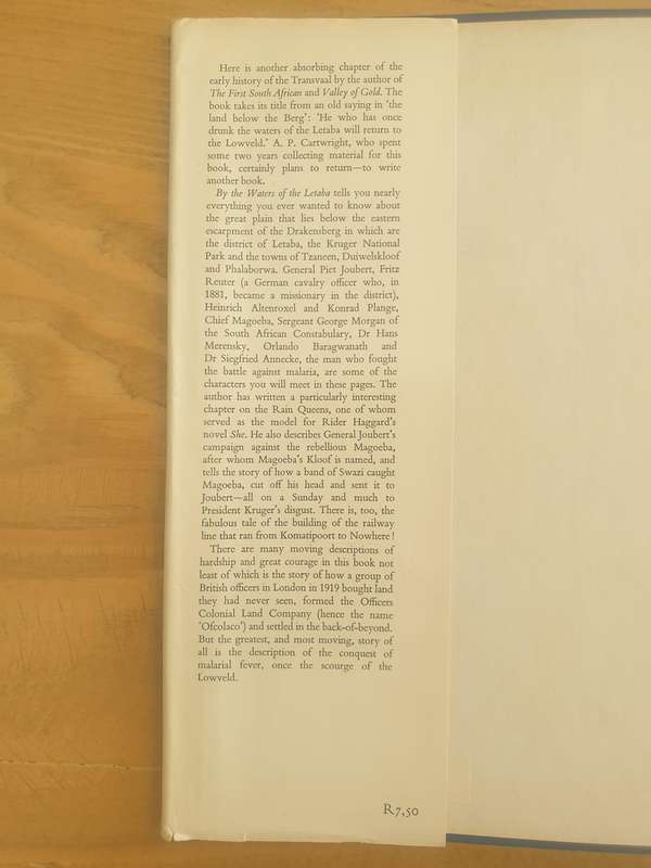A P Cartwright : "By the Waters of the Letaba" (First Edition)