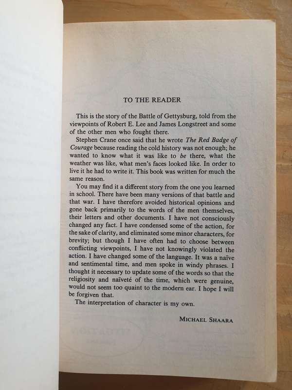 Michael Shaara : "The Killer Angels"