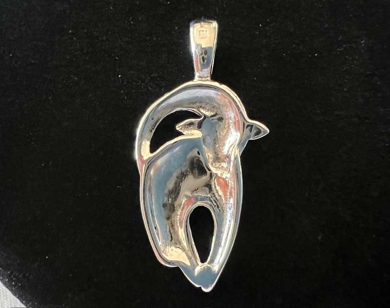 Vintage Sterling Silver Zodiac Sign ARIES Pendant or Charm * 2.65 grams