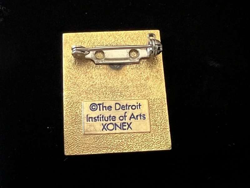 Pre-Loved Enamelled VINCENT VAN GOGH Brooch by "The Detroit Institute of Arts"