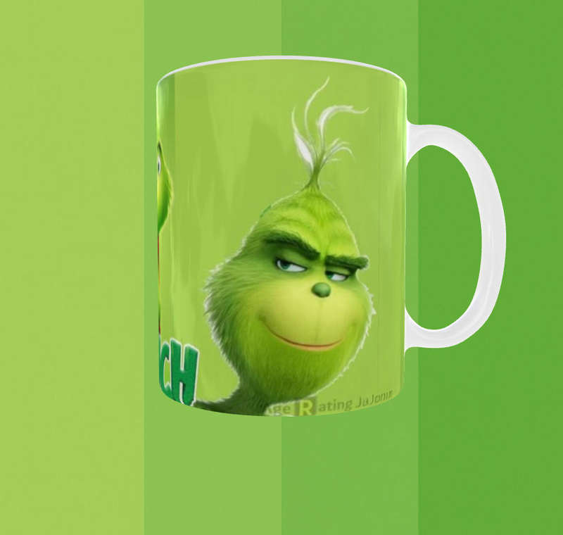The Grinch Faces Mug  Funny Christmas Coffee Cup for Grumpy Mornings