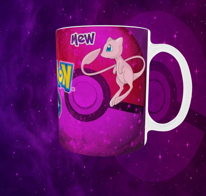  Mewtwo & Mew Pokémon GO Mug 11oz Ceramic Mug  Sublimated Wrap Design