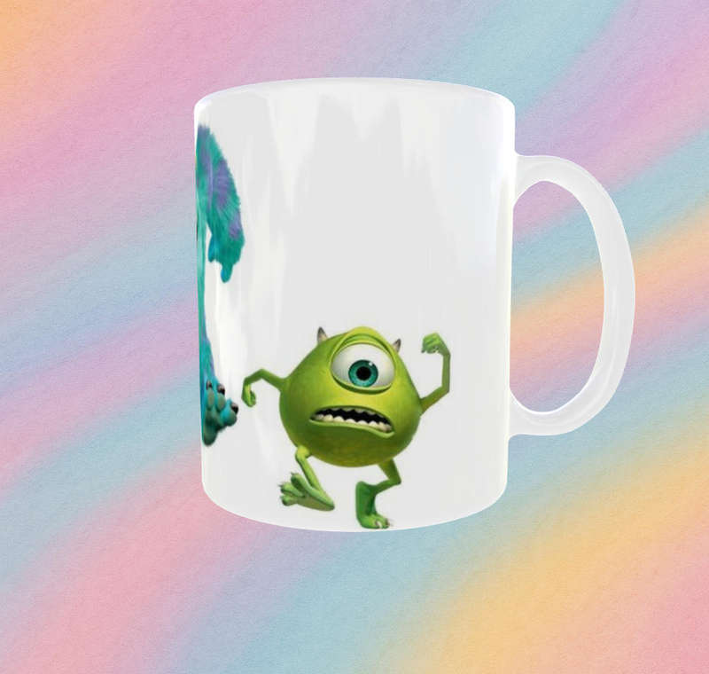  Monsters Inc Character Pose Mug  11oz Ceramic with Boo, Sulley & Mike