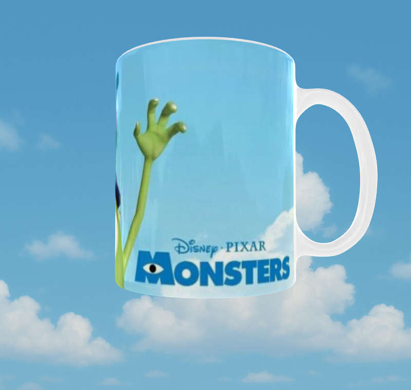 Monsters Inc Mug | Mike & Sulley | Disney Pixar Gift | Cute Character Cup for Kids & Adults