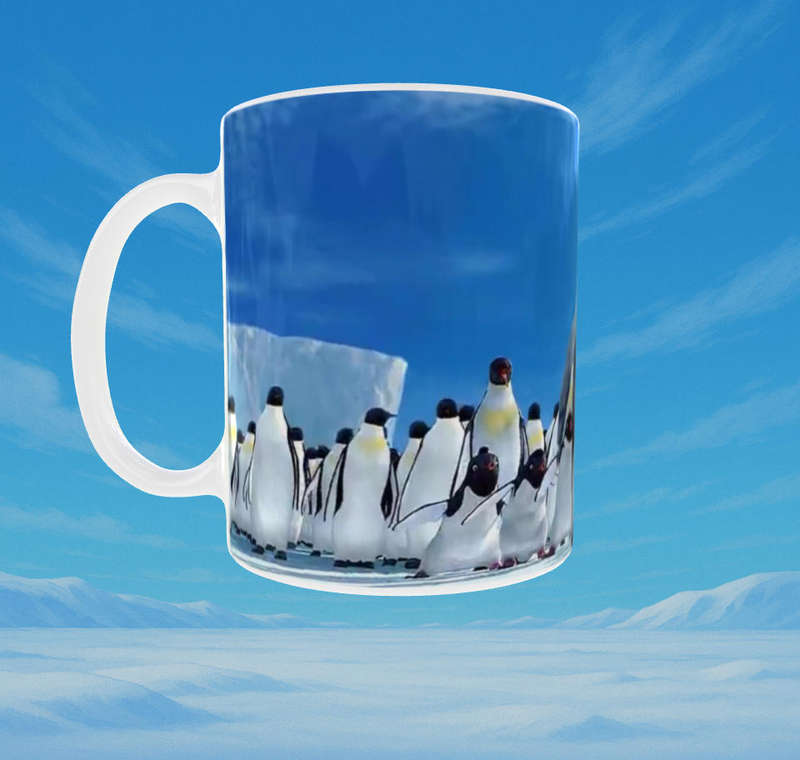 Happy Feet Penguins Mug - Full Wraparound Design