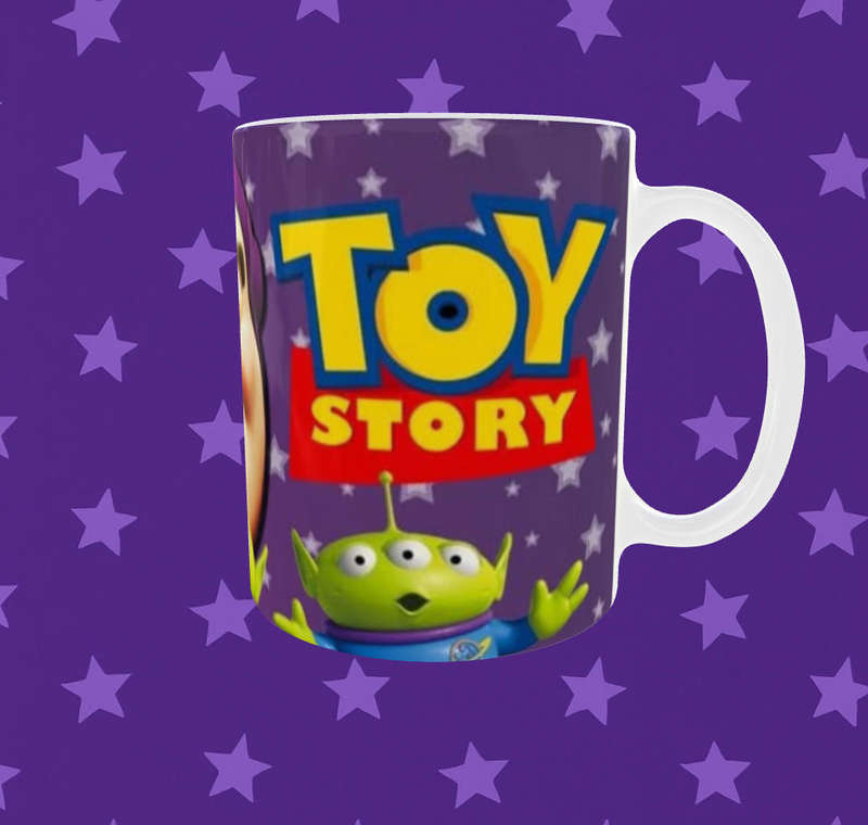  Toy Story Mug  Buzz Lightyear & Alien Trio Design | 11oz Ceramic | Sublimation Print