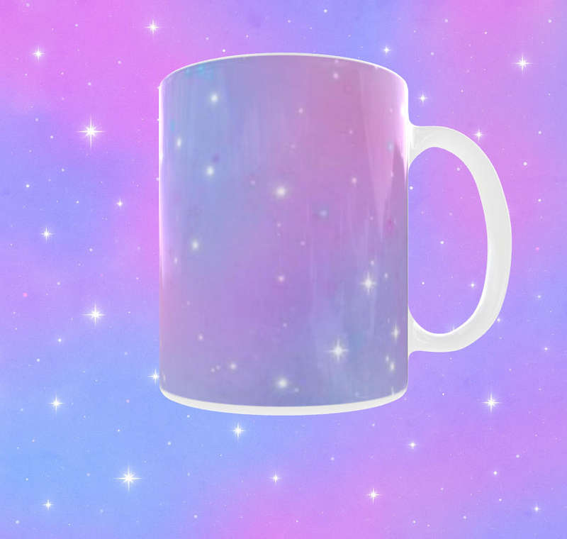 Bluey & Bingo Galaxy Mug  Cute Kids Cartoon Coffee Cup | 11oz Ceramic Sublimation