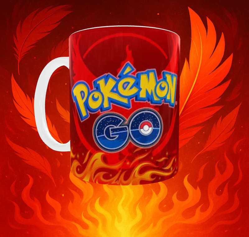Moltres Pokémon Mug  Legendary Fire Bird | 11oz Ceramic Sublimation Mug | Pokémon GO Gift