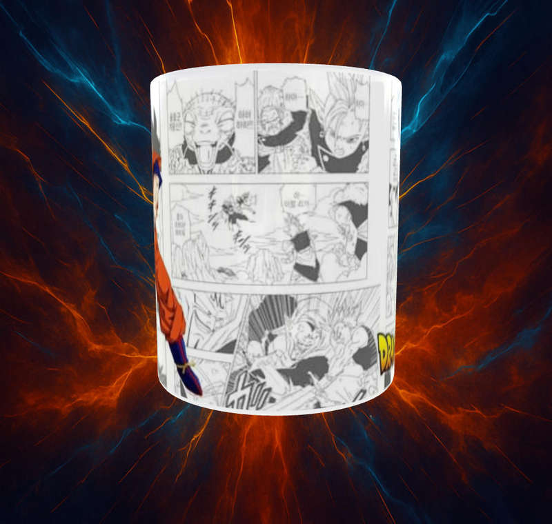 Gohan Dragon Ball Z Manga Style Mug  Anime Full Wrap 11oz | Mojo Prints
