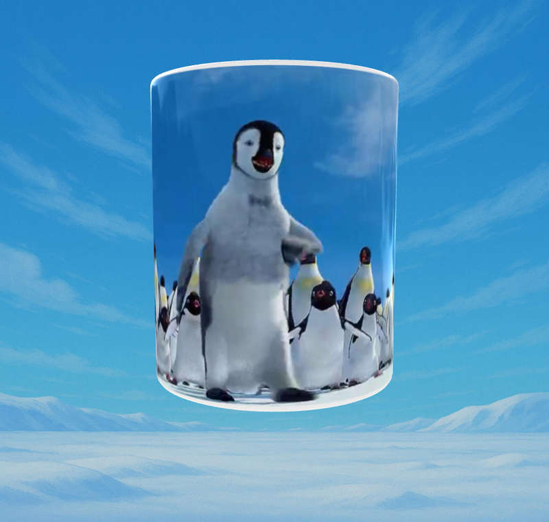 Happy Feet Penguins Mug - Full Wraparound Design