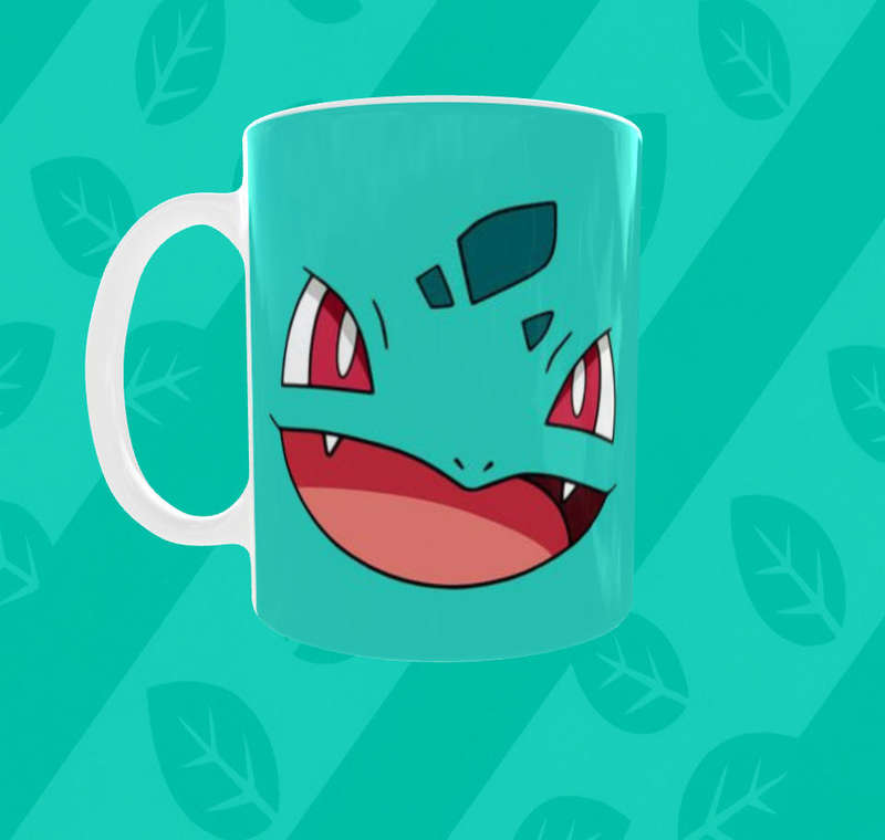  Pokémon Go Bulbasaur Face Mug  11oz Ceramic | Mojo Prints 