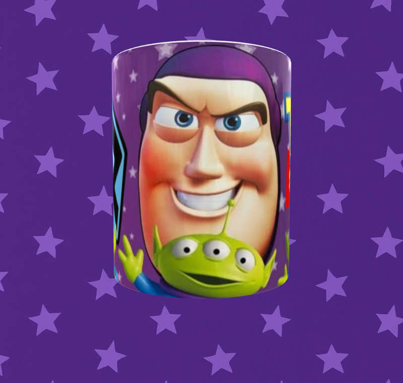  Toy Story Mug  Buzz Lightyear & Alien Trio Design | 11oz Ceramic | Sublimation Print