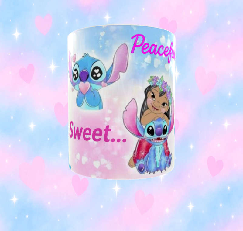 Stitch Quote Mug  I Am a Calm, Sweet, Peaceful Person Funny Coffee Mug | Lilo & Stitch Gift