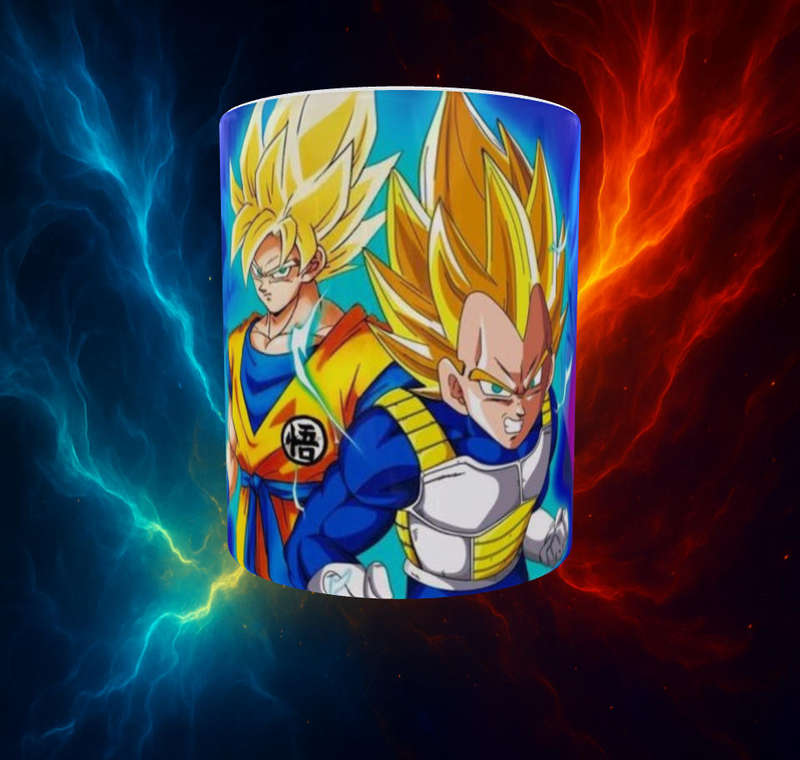 Dragon Ball Z Super Saiyan Goku & Vegeta Mug  Anime Coffee Cup | Gift For DBZ Fans