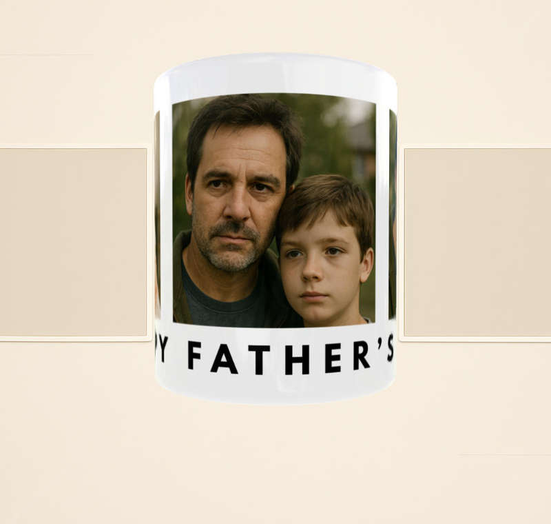 Happy Father's Day Mug  Personalized Photo Gift | Best Dad Ever Custom Coffee Cup