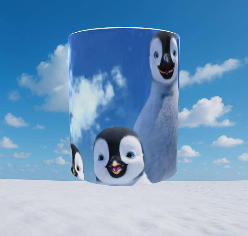 Happy Feet Penguin Mug  11oz Ceramic | Mojo Prints